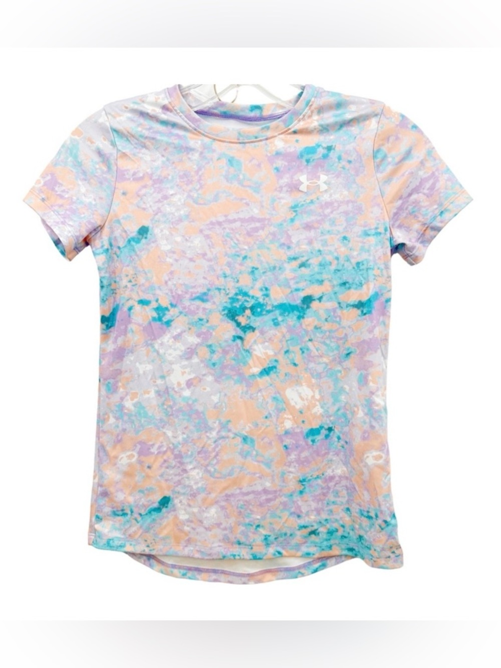 Under Armour Girl’s Pastel Tie-Dye Short Sleeve Tech Tee Youth XL
